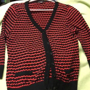 Blue and red sweater